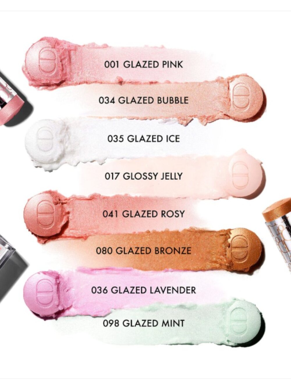 DIOR | Dior Backstage Glassy Glow Stick Dewy Highlighter | 001 Glazed Pink - Picture 6 of 7